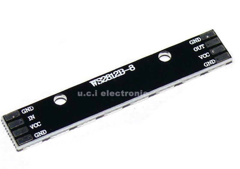 【UCI電子】(W-5)  WS2812B 8位元 RGB 全彩LED 4-7V 寬電壓