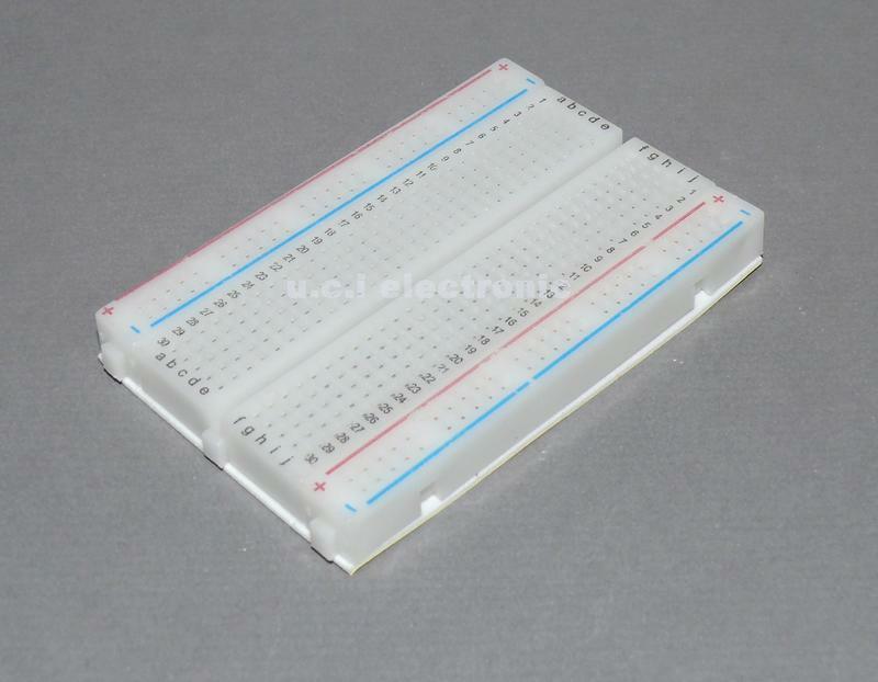 【UCI電子】 (Z-2) 優質麵包板 400孔 紅藍線 迷你小麵包板 實驗板 長8.5CM 寬5.5CM