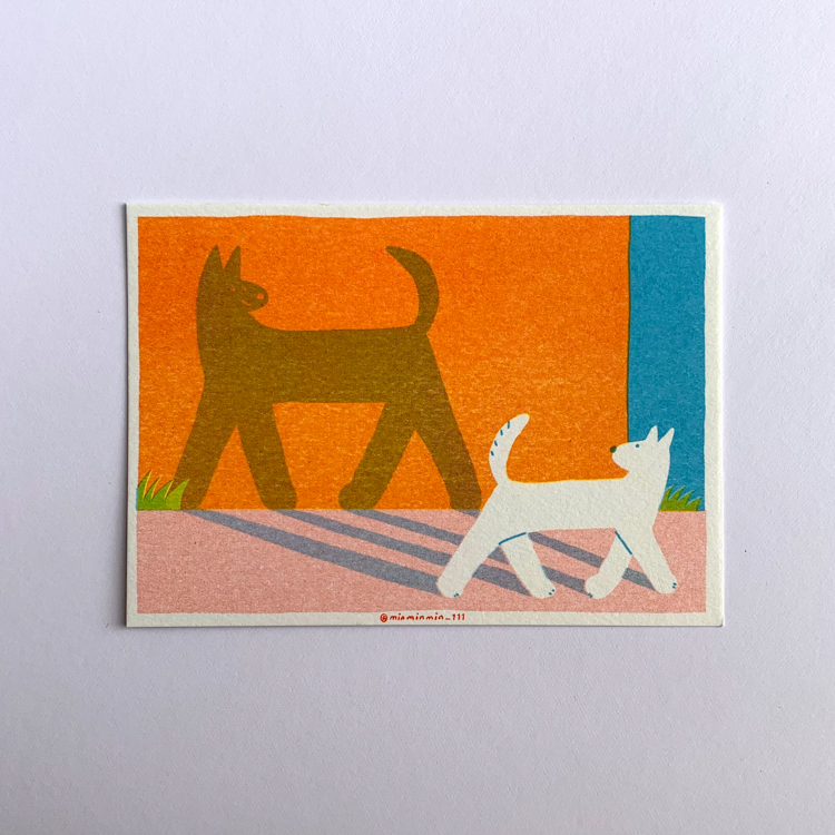 miii｜絕版｜明信片｜影子