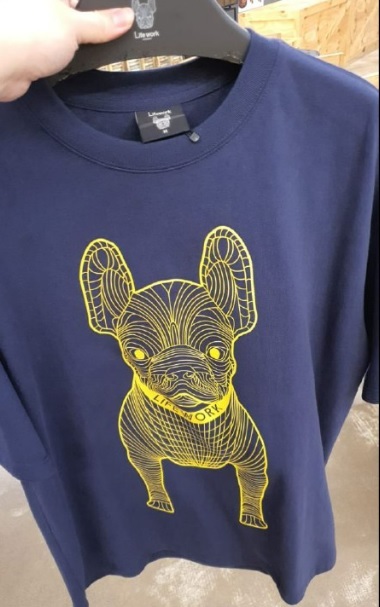 [S] LIFEWORK BIG LAGOD SHORT SLEEVE T-SHIRT, NAVY, LW225TS99027 (SLW72)