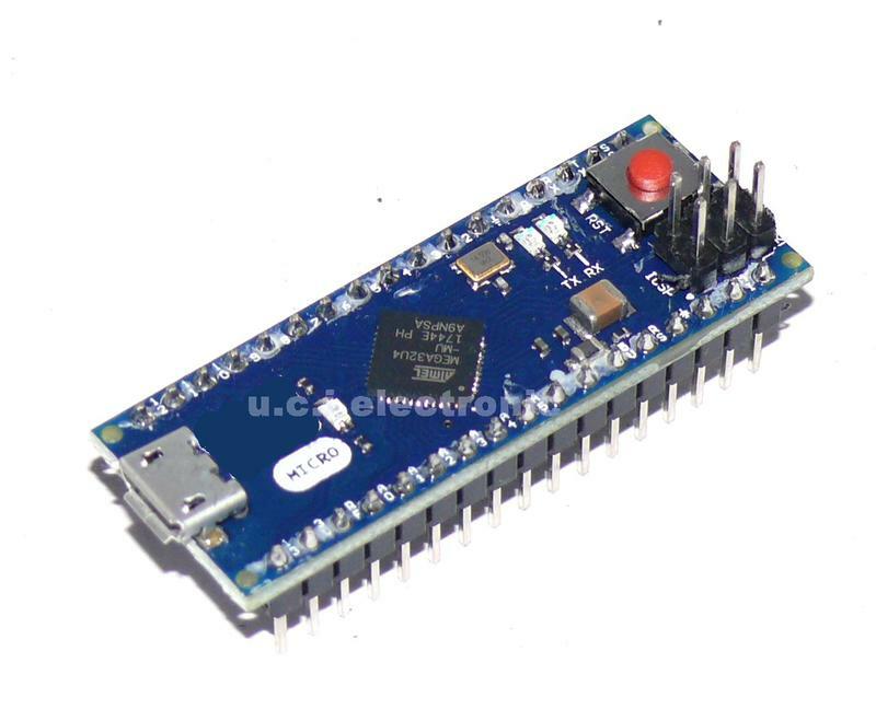 【UCI電子】(6-1) Micro leonardo mini 板 控制器ATmega32u4官方版本
