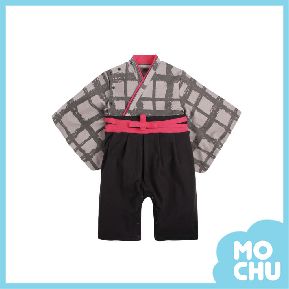 水墨格紋小和服(三色)