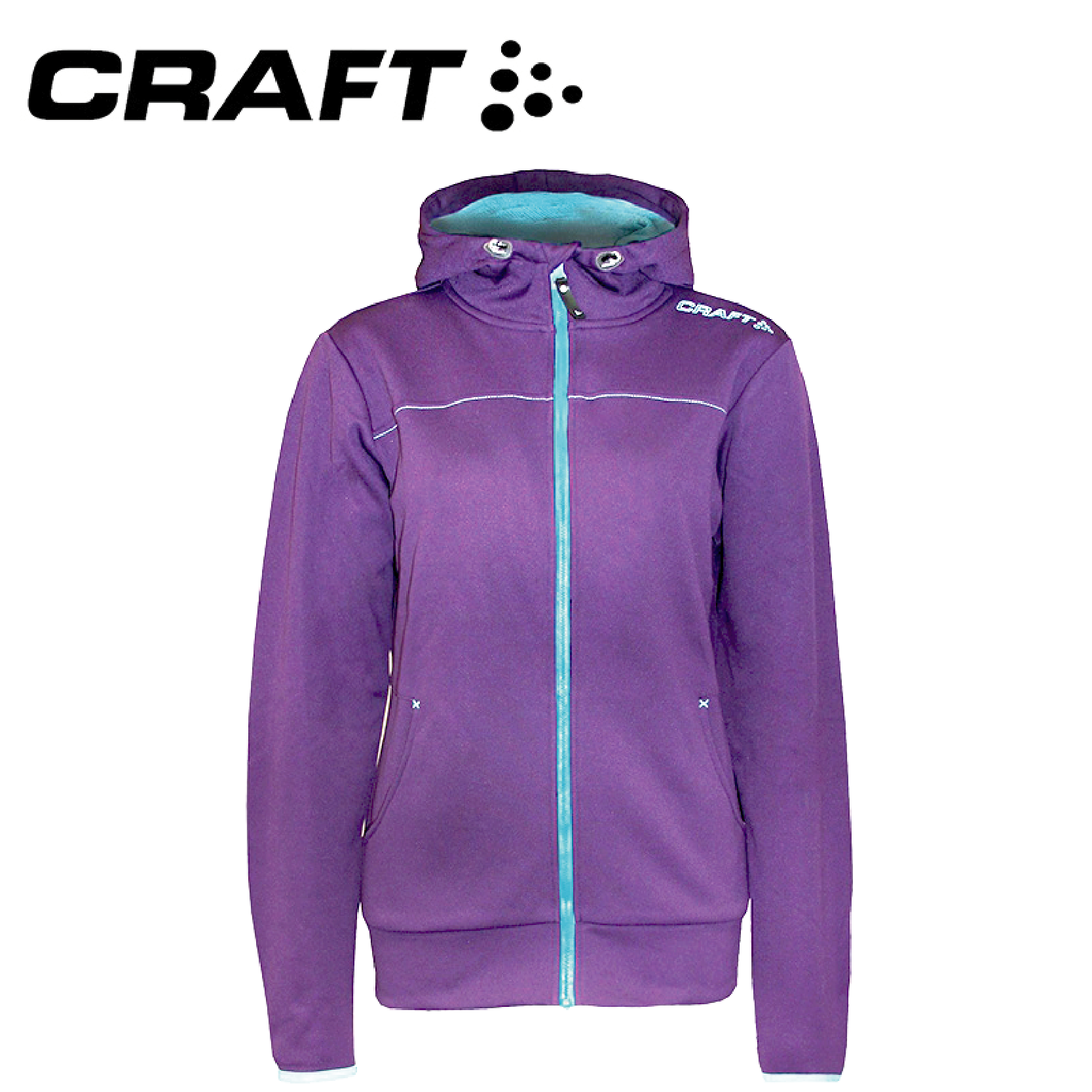 CRAFT 瑞典 1901693 ACTIVE連帽外套 女款 深紫 連帽外套/保暖外套/中層衣/保暖舒適/旅遊 04R01693