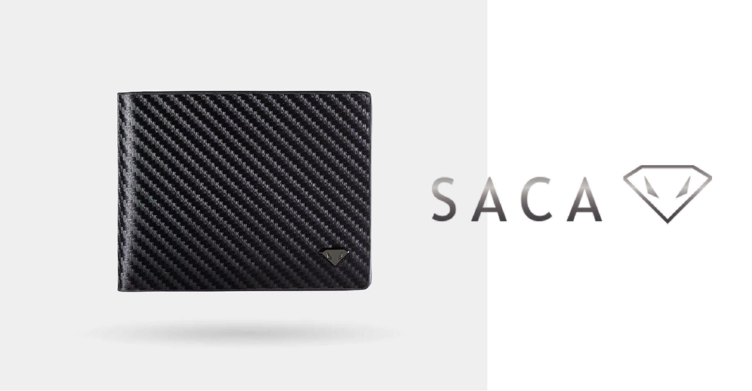 SACA 紳士的碳纖維 男士皮包 男士皮夾