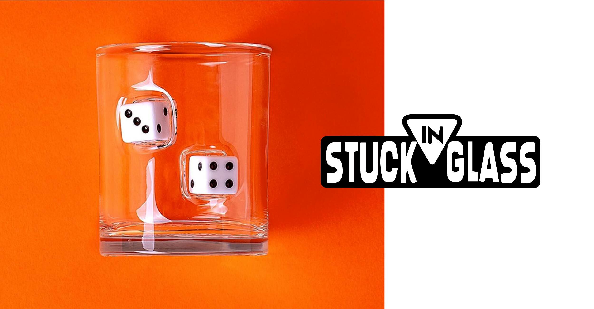 STUCK IN GLASS籌碼造型威士忌杯  玻璃威士忌杯