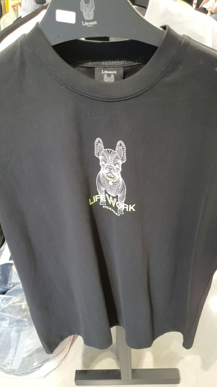 [S] LIFEWORK SMALL DOG SHORT SLEEVE T-SHIRT, BLACK, LW222TS09740 (SLW85)
