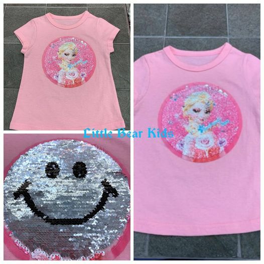 (現貨) 韓國🇰🇷女童閃片夏天Tee