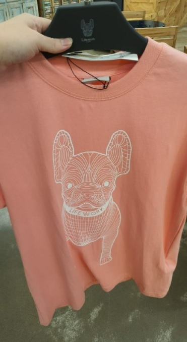 [S] LIFEWORK BIG LADOG SHORT SLEEVE T-SHIRT, PINK, LW225TS99007 (SLW92)