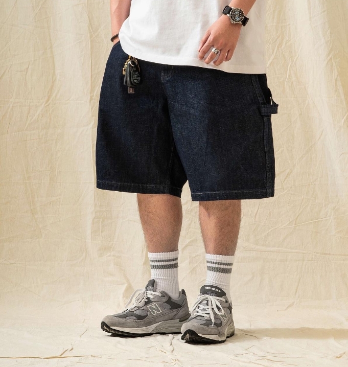 Persevere Onewash Denim Sorts 短褲 寬鬆 丹寧 口袋 牛仔短褲 原色藍