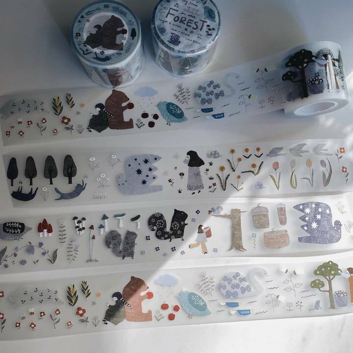 In the Forest 霧面PET膠帶 ｜森空