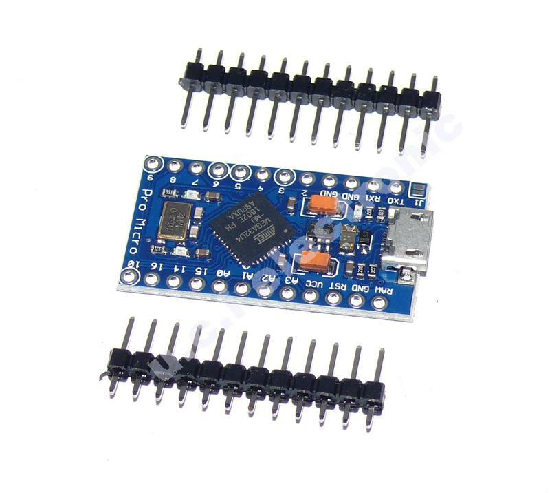 【UCI電子】(6-1) Pro Micro 採用Atmega32U4 自身usb更新程式 5V/16M 單片機開發板