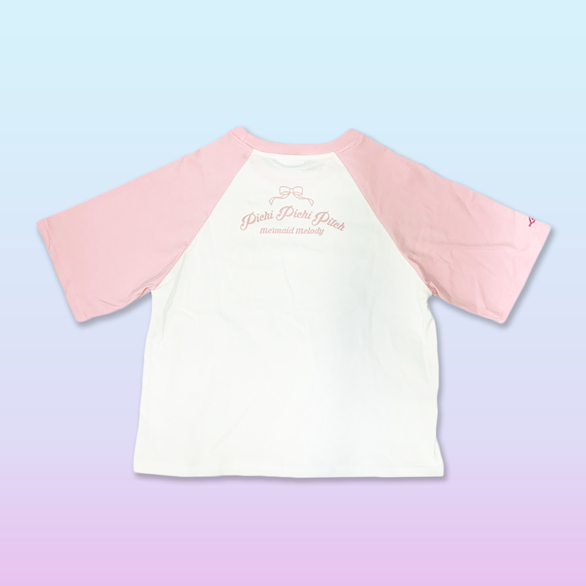 真珠美人魚-短袖T-shirt-貝殼拼接款-粉