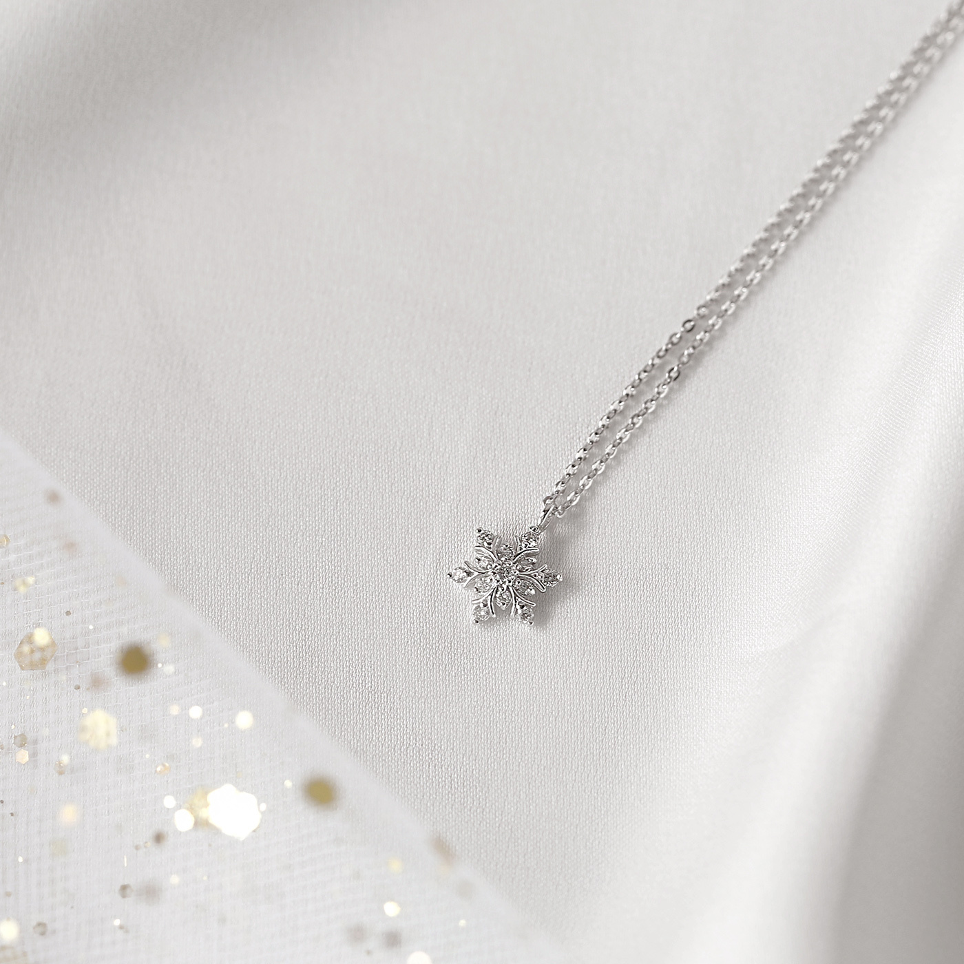 小雪花 — 10分鑽石項鍊