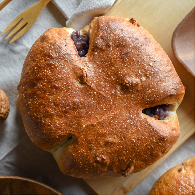 日式紅豆核桃麵包【3/7週六出爐】