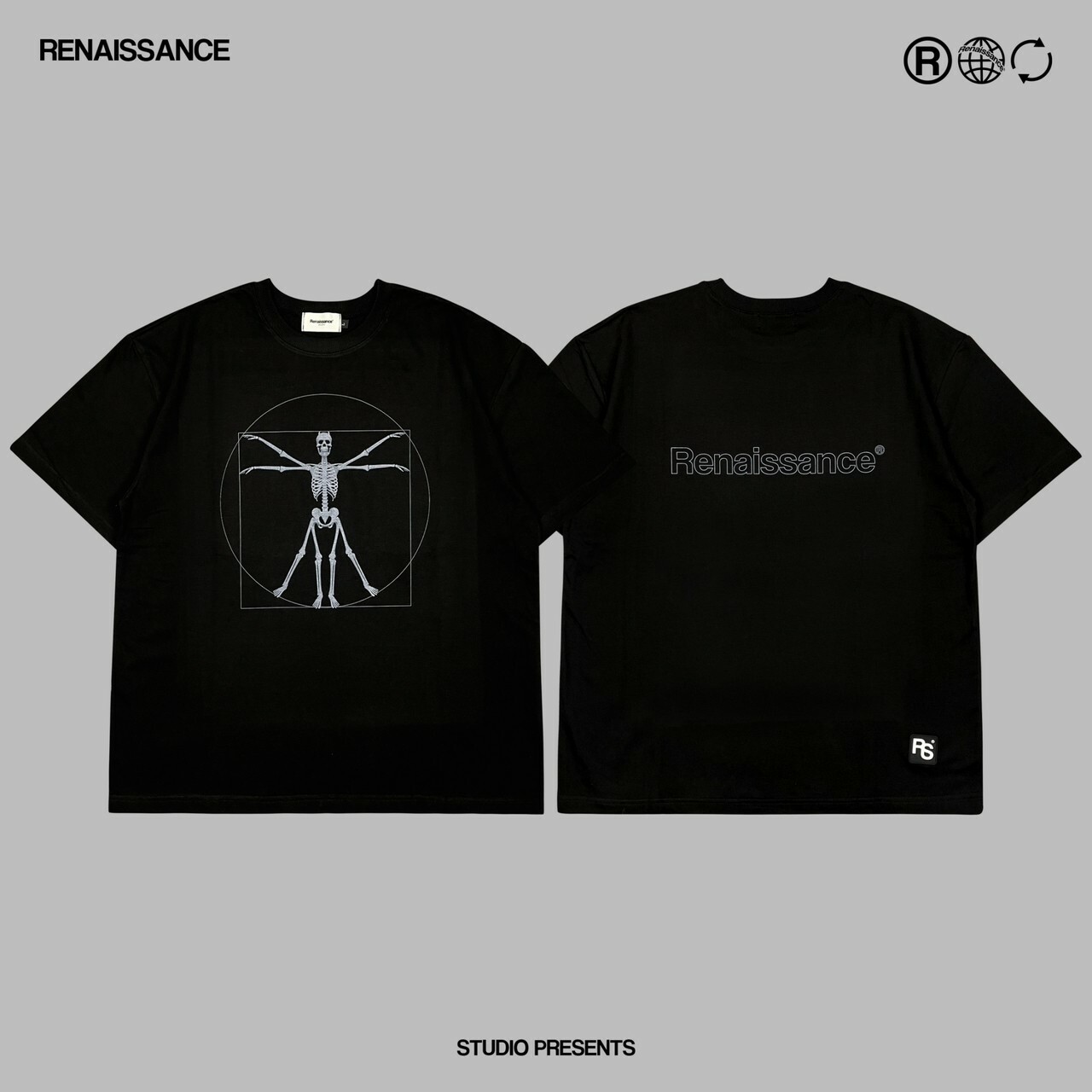 RENAISSANCE 黃金比例 達文西 骷髏短袖 T “ GOLDEN RATIO SKULL TEE “