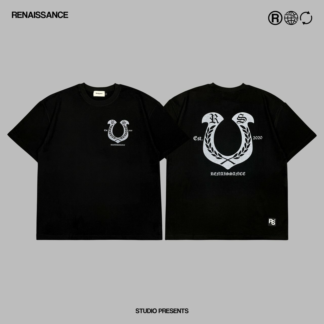 RENAISSANCE 經典款 馬蹄LOGO 麥穗 短袖 T “ U-SHAPED LAUREL TEE “