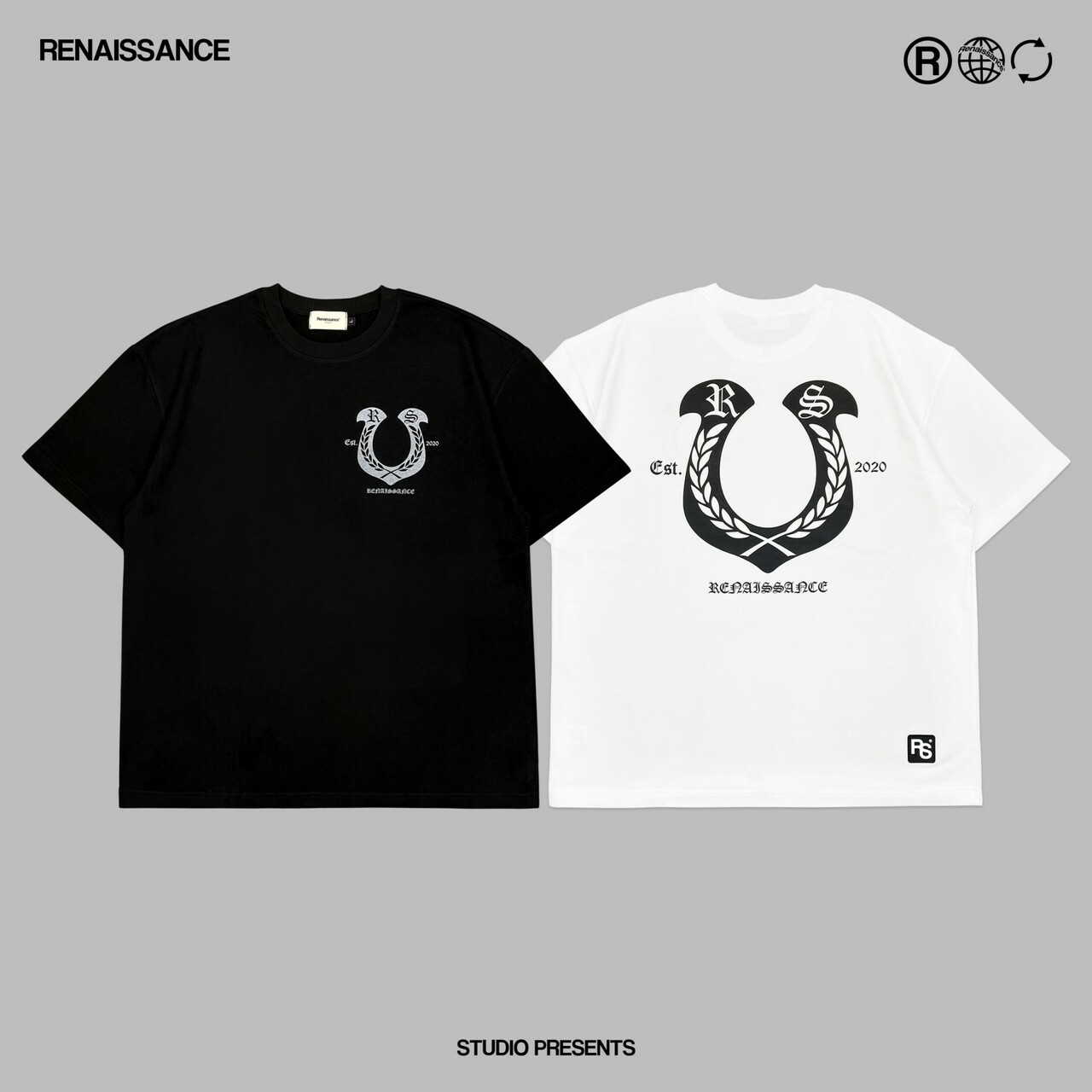 RENAISSANCE 經典款 馬蹄LOGO 麥穗 短袖 T “ U-SHAPED LAUREL TEE “