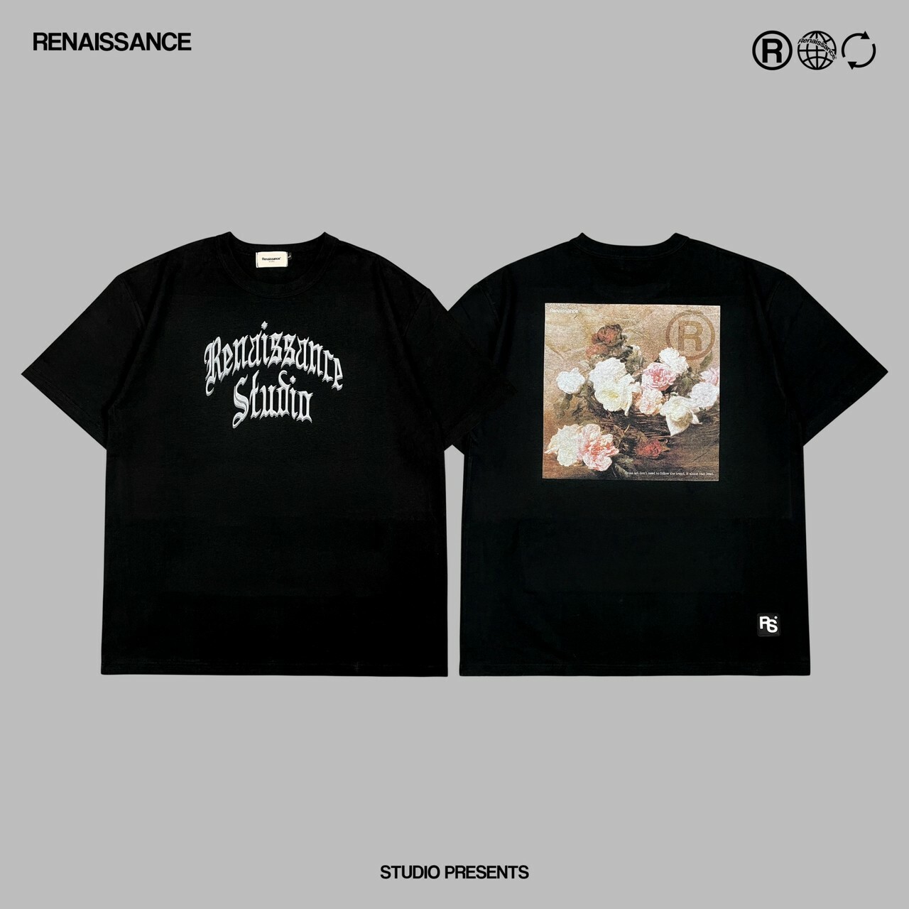 RENAISSANCE 油畫 花卉 新思維短袖 T “ NEW THINKING TEE “