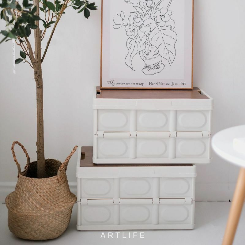 百搭木蓋摺疊收納箱/露營箱