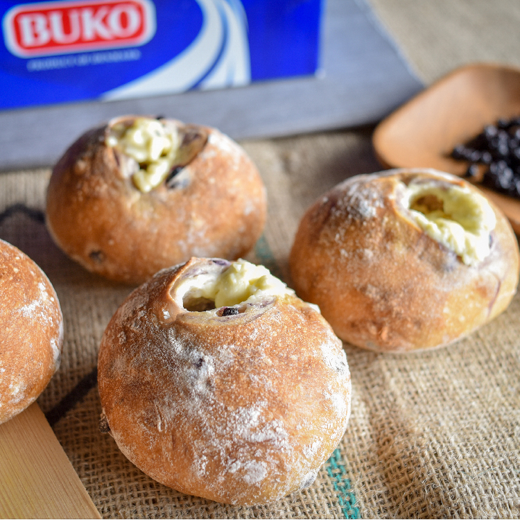 野生藍莓乳酪軟歐/單入【2/22週日出爐】