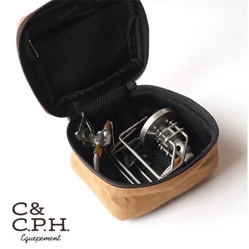 C&C.P.H. EQUIPEMENT 登山爐/蜘蛛爐 帆布收納袋 軍綠/卡其 露營 野營 爐收納袋 風格