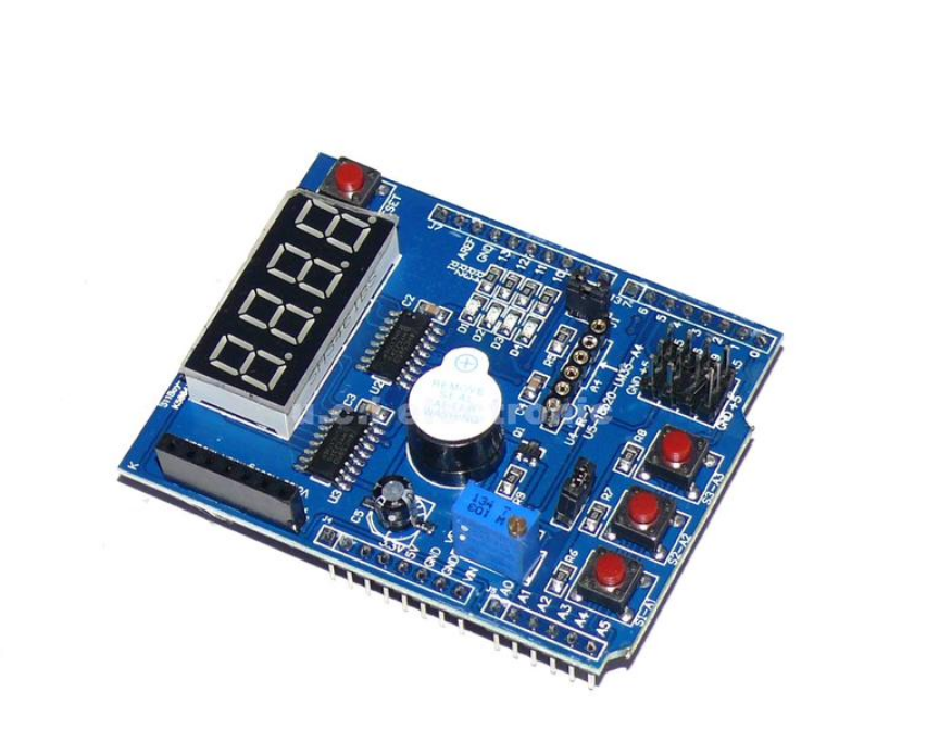 【UCI電子】(6-4) 多功能擴展板 基礎學習套件 蜂鳴器 顯示 數碼管 按鍵 多功能 擴展板