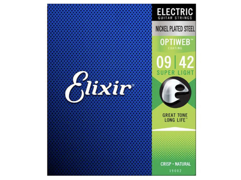 美國Elixir包膜吉他弦 - 電吉他超薄膜弦09-42  Optiweb 19002