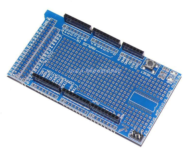 【UCI電子】(5-4) 大板 MEGA2560 1280 ProtoShield V3 擴展板含麵包板