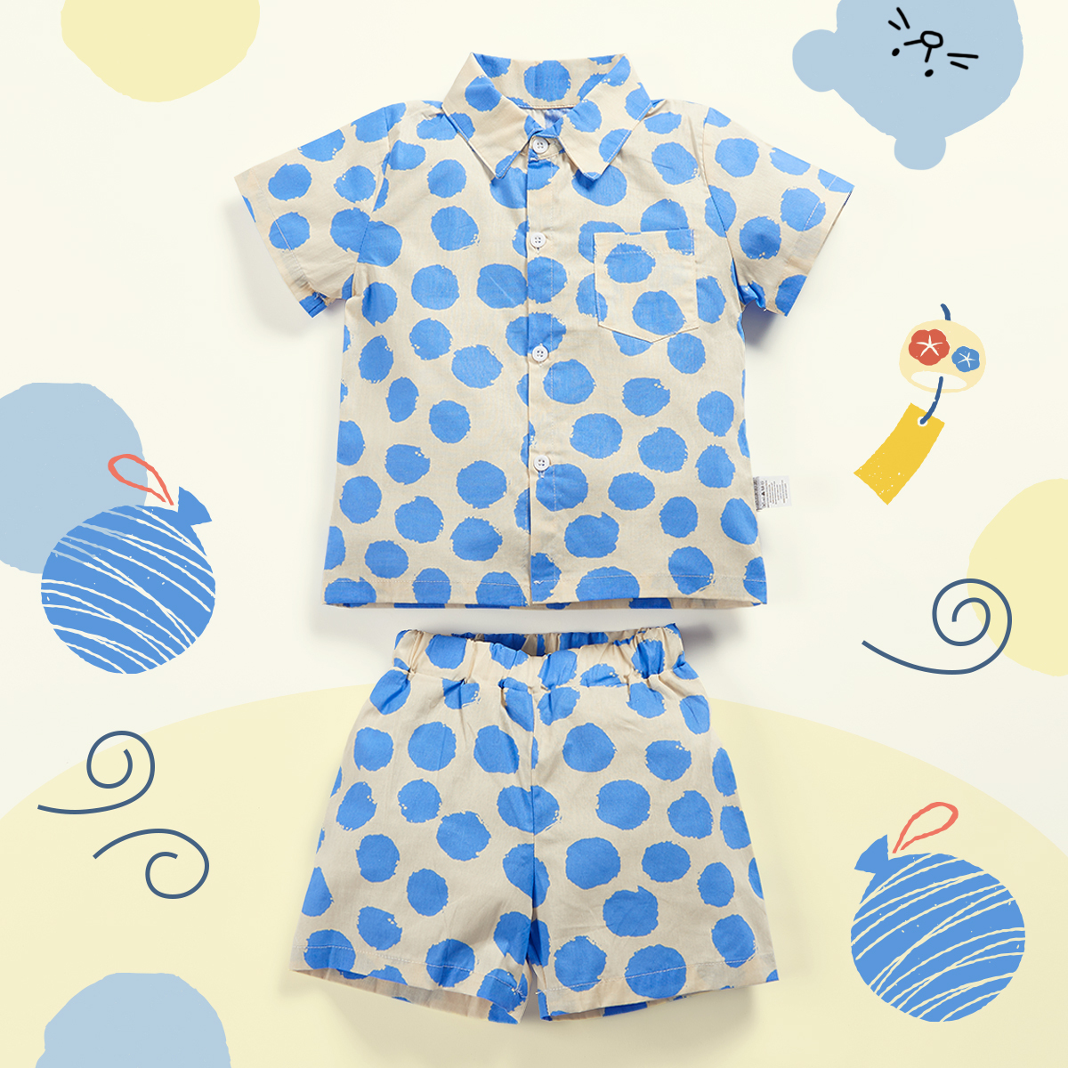 「點點夏日」恤衫套裝