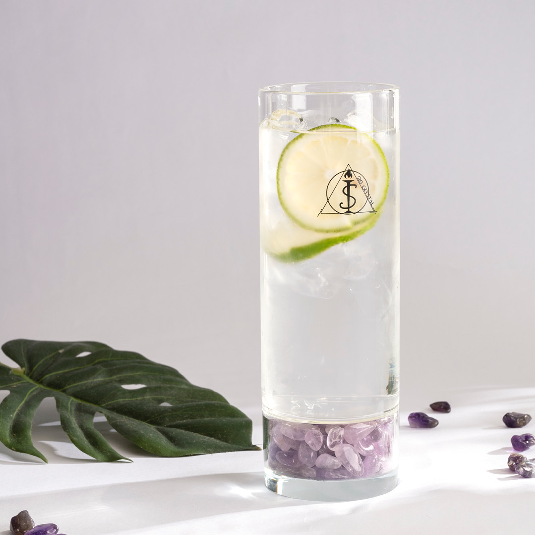 【祈願能量水晶杯】考運水杯-紫水晶轉運水杯