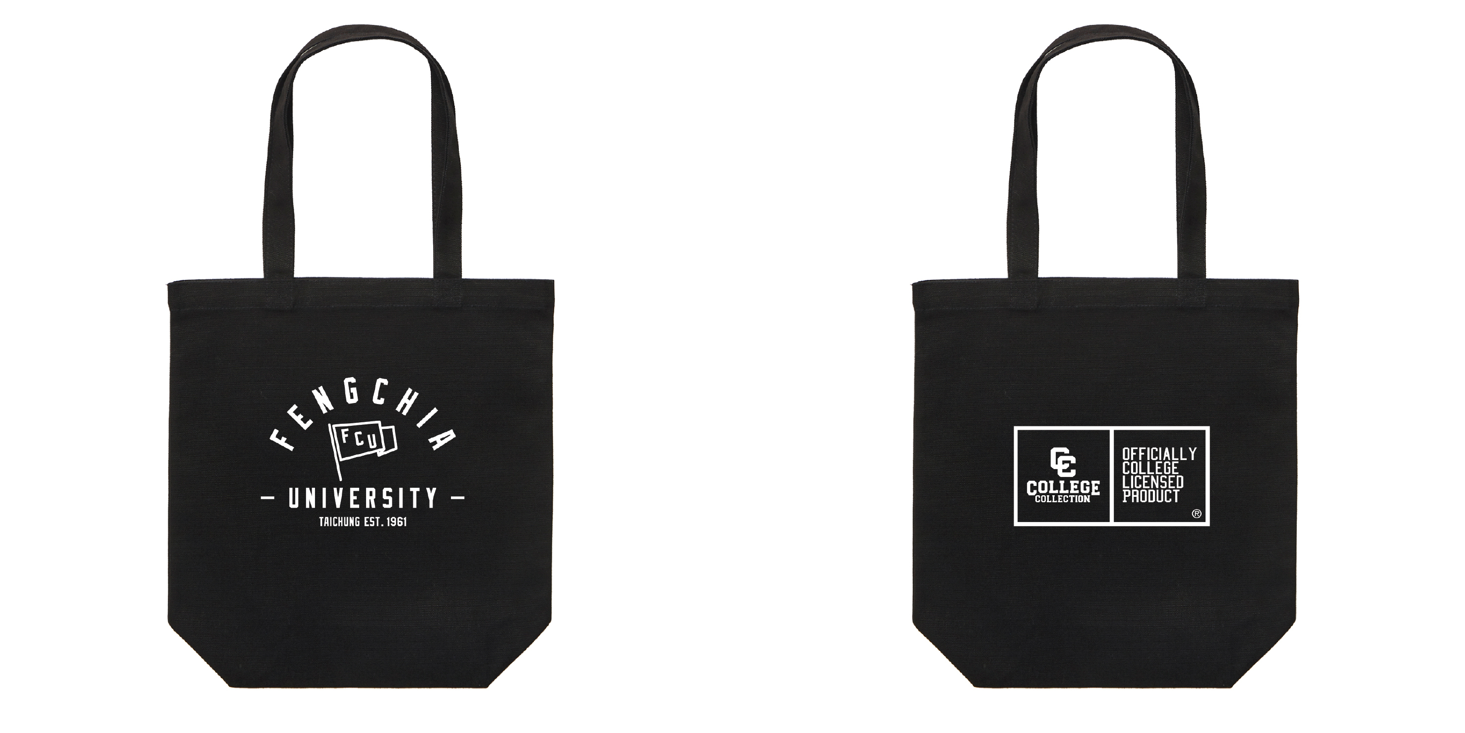 United Athle® 逢甲大學復古標誌提袋 (黑色)