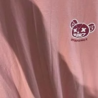 [S] DYSFUNCT THE DYSFUNCT BEAR SHORT SLEEVE T-SHIRT,PINK, T-1BEAR P [FINAL SALE] (SDY28)