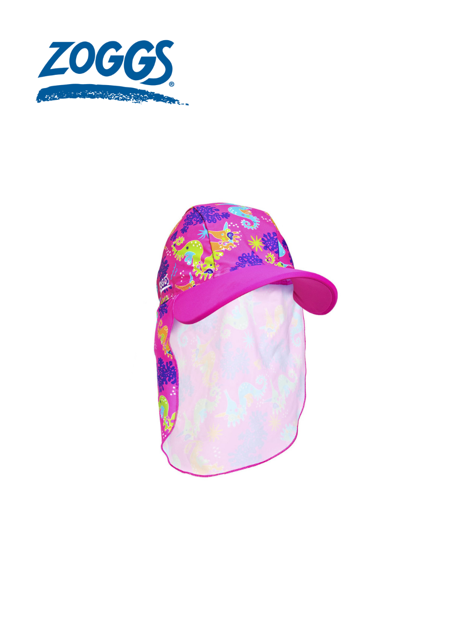 澳洲品牌 ZOGGS《海馬遊樂園》 嬰幼兒護頸防曬帽