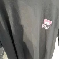 [S] AMBLER X BELLYGOM BELLY FACE SHORT SLEEVE T-SHIRT, BLACK, BS103BK00 (SMB14)