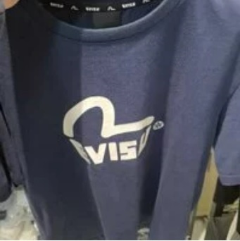 [S] EVISU ENGLISH APPLIQUE HILLS LOOSE FIT T-SHIRT,NAVY, EU2UTS716-NAVY (SEV72)