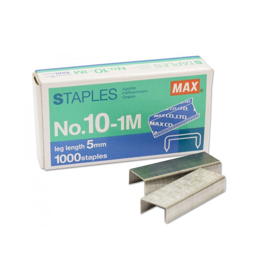 Max 10-1M 釘書釘 5mm 10號書釘 (1000枚裝)