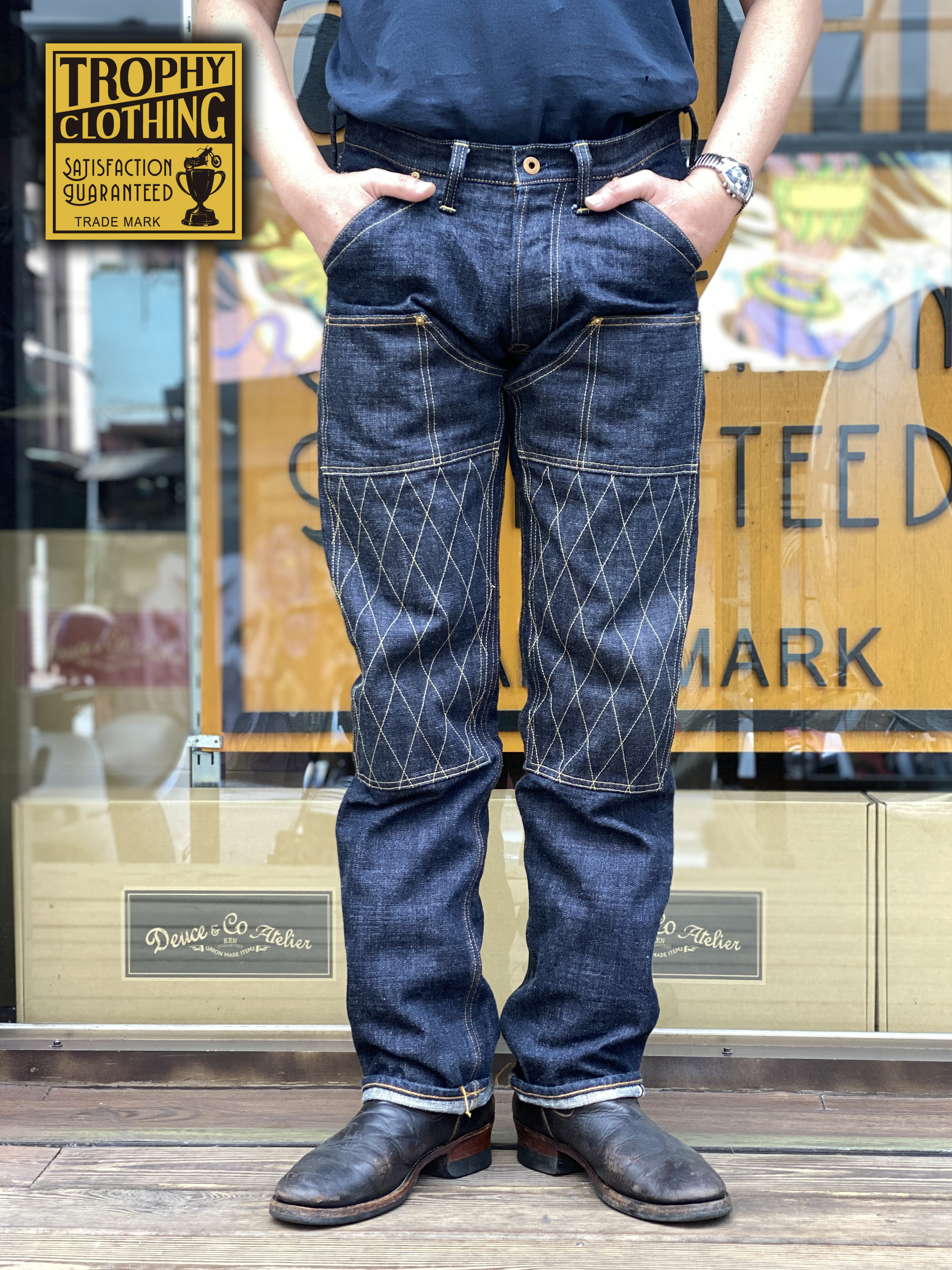 TR-US1608 W KNEE NARROW DIRT DENIM - LIMITED EDITION 台日