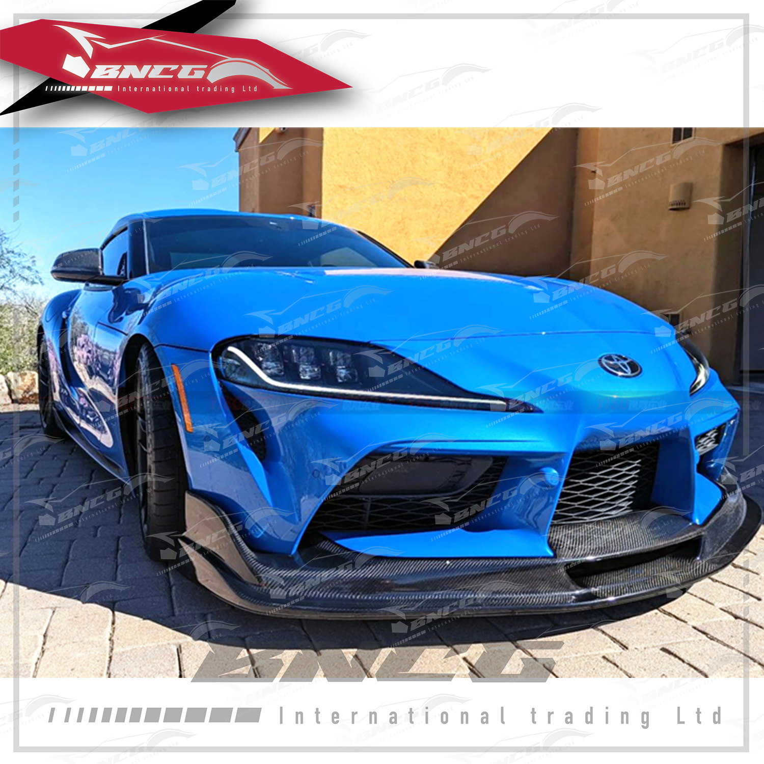 豐田 Toyota GR Supra A90 牛魔王 2019+年式 卡夢 乾碳纖維 空力套件 Seibon V2款 前下巴 前導流