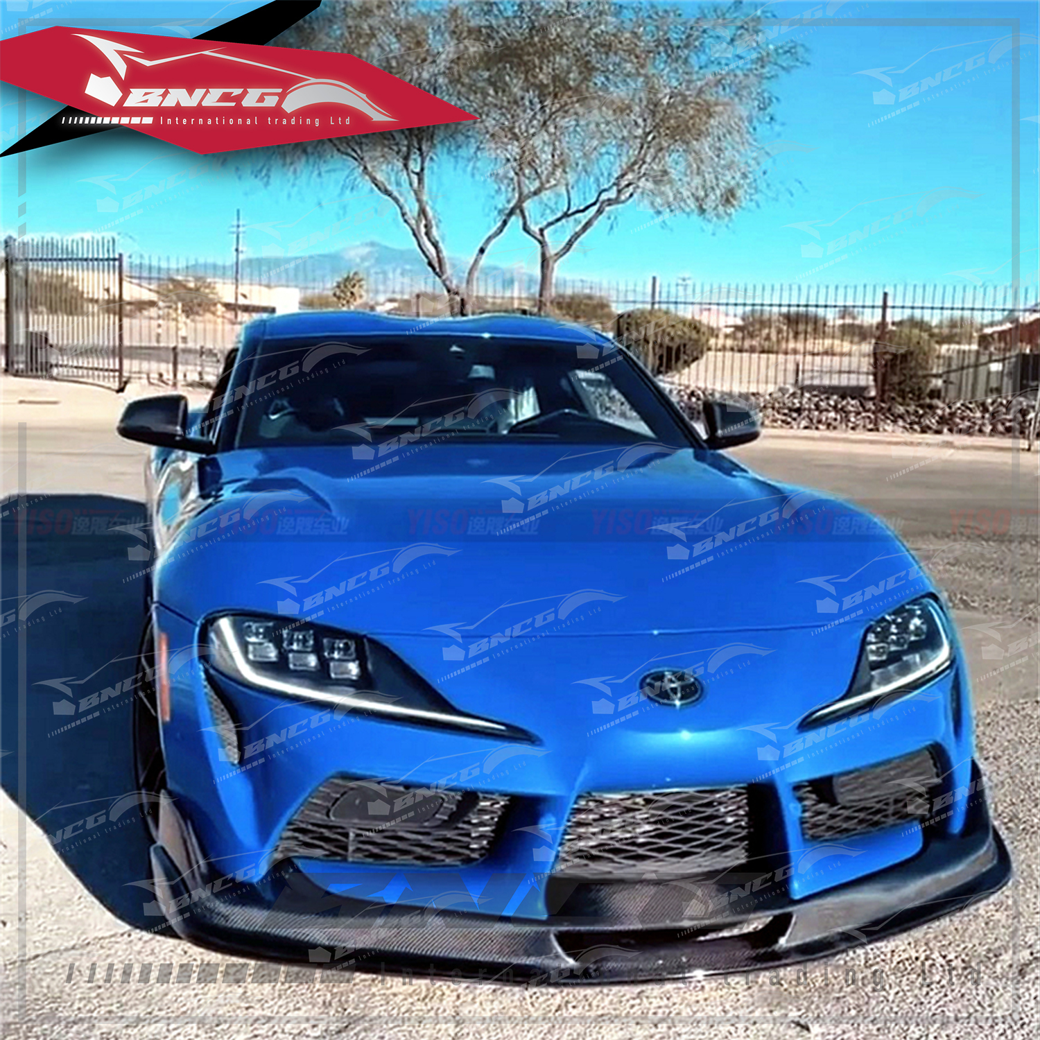 豐田 Toyota GR Supra A90 牛魔王 2019+年式 卡夢 乾碳纖維 空力套件 Seibon V2款 前下巴 前導流