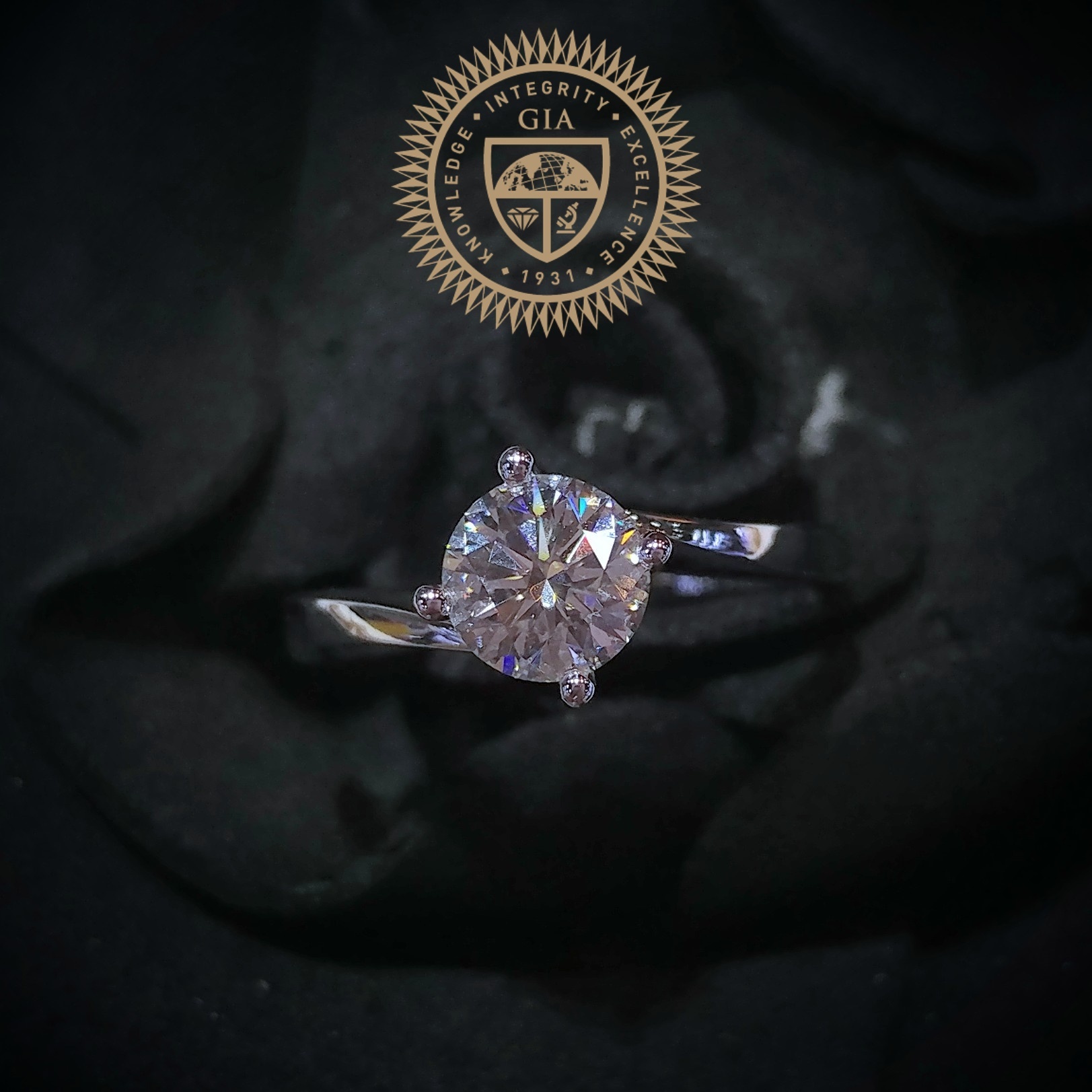 18K White Gold 0.72ct Diamond Ring