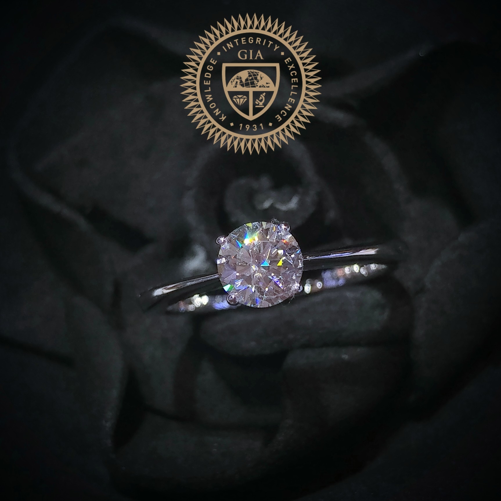 18K White Gold 0.55ct Diamond Ring