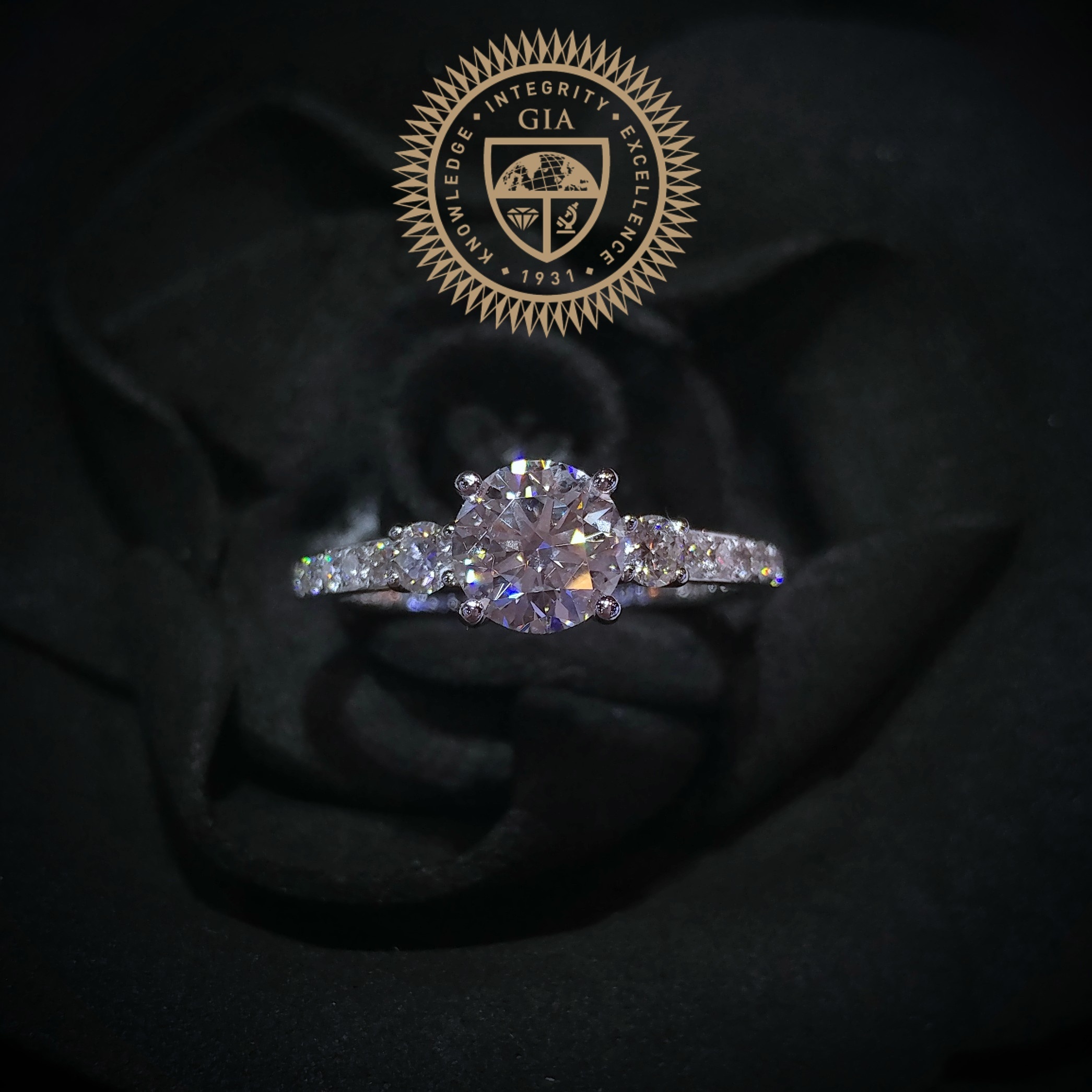 18K White Gold 1.31ct Diamond Ring