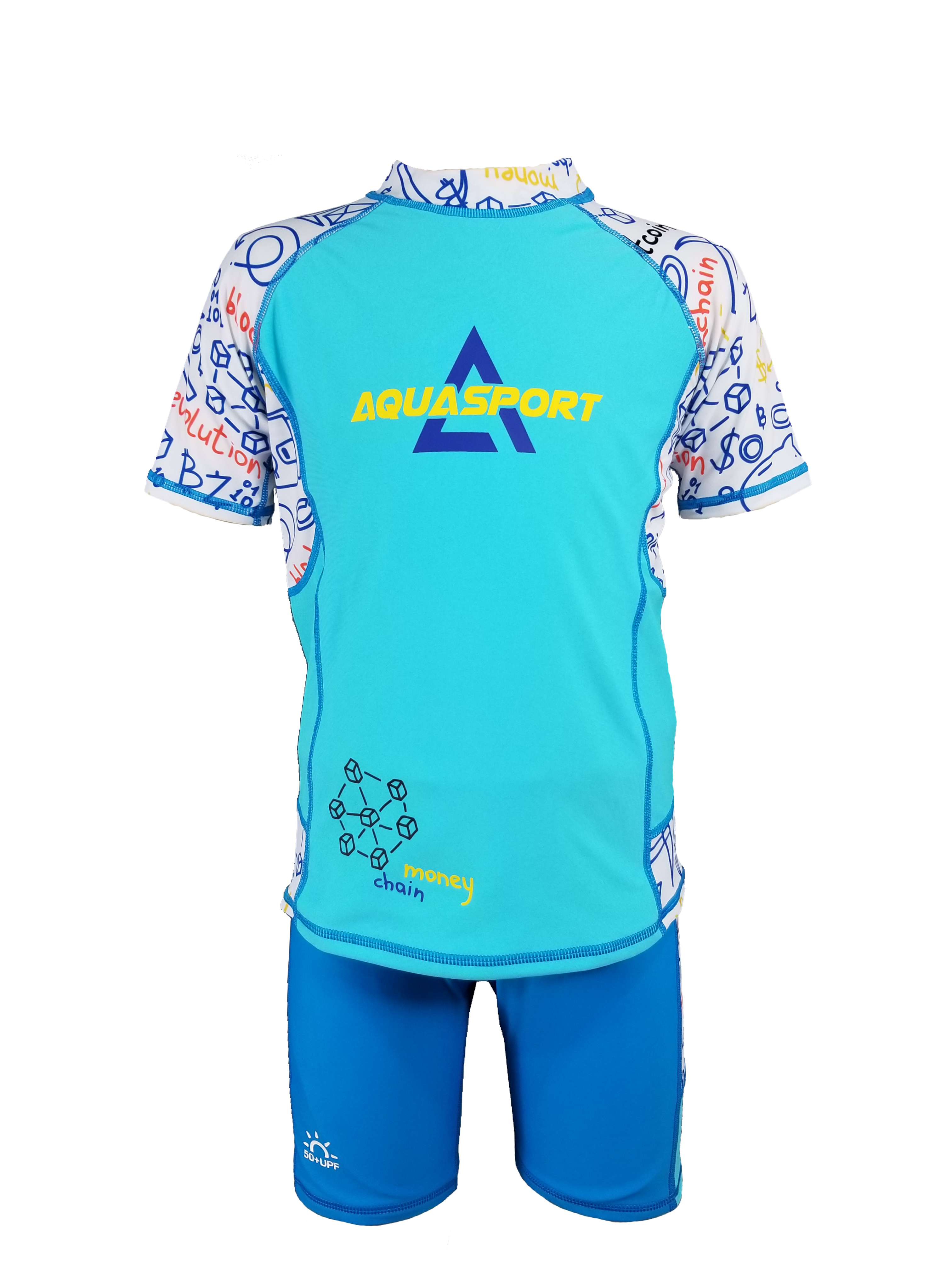 Aquasport Sun Protection Short Sleeve 2 Pcs Set AS-584