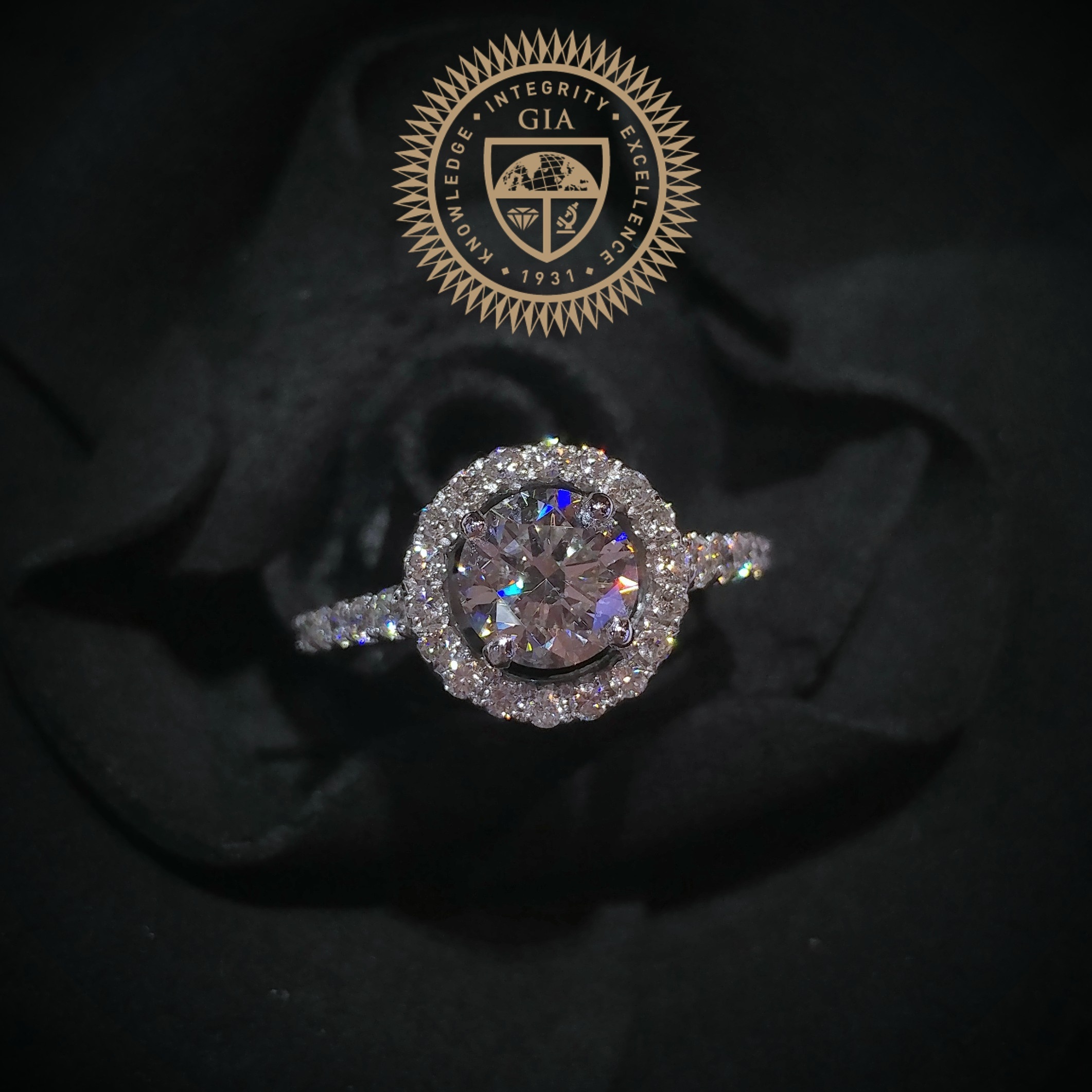 18K White Gold 1.53ct Diamond Ring