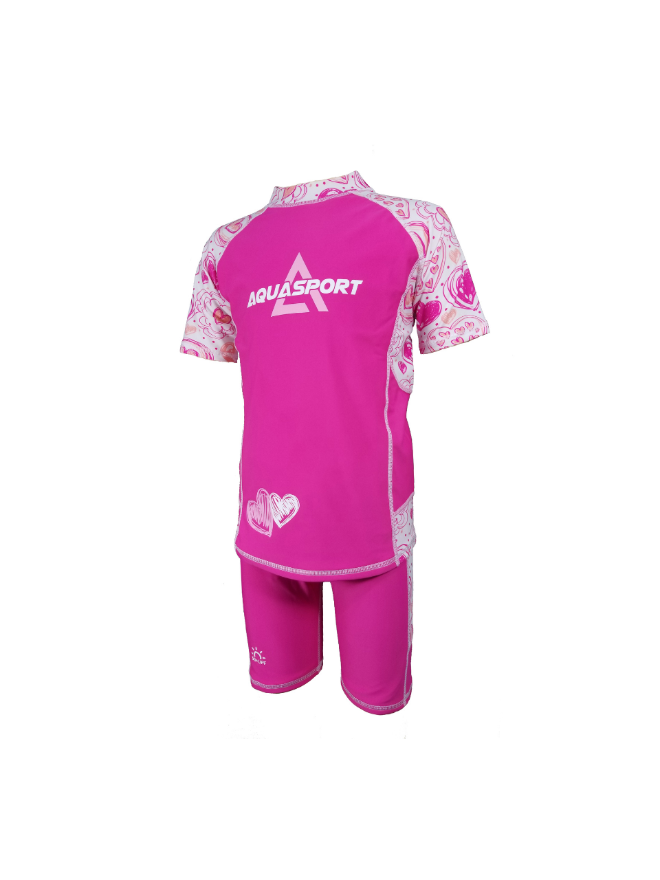 Aquasport 防曬短袖2件套兒童游泳短袖套装 AS-585