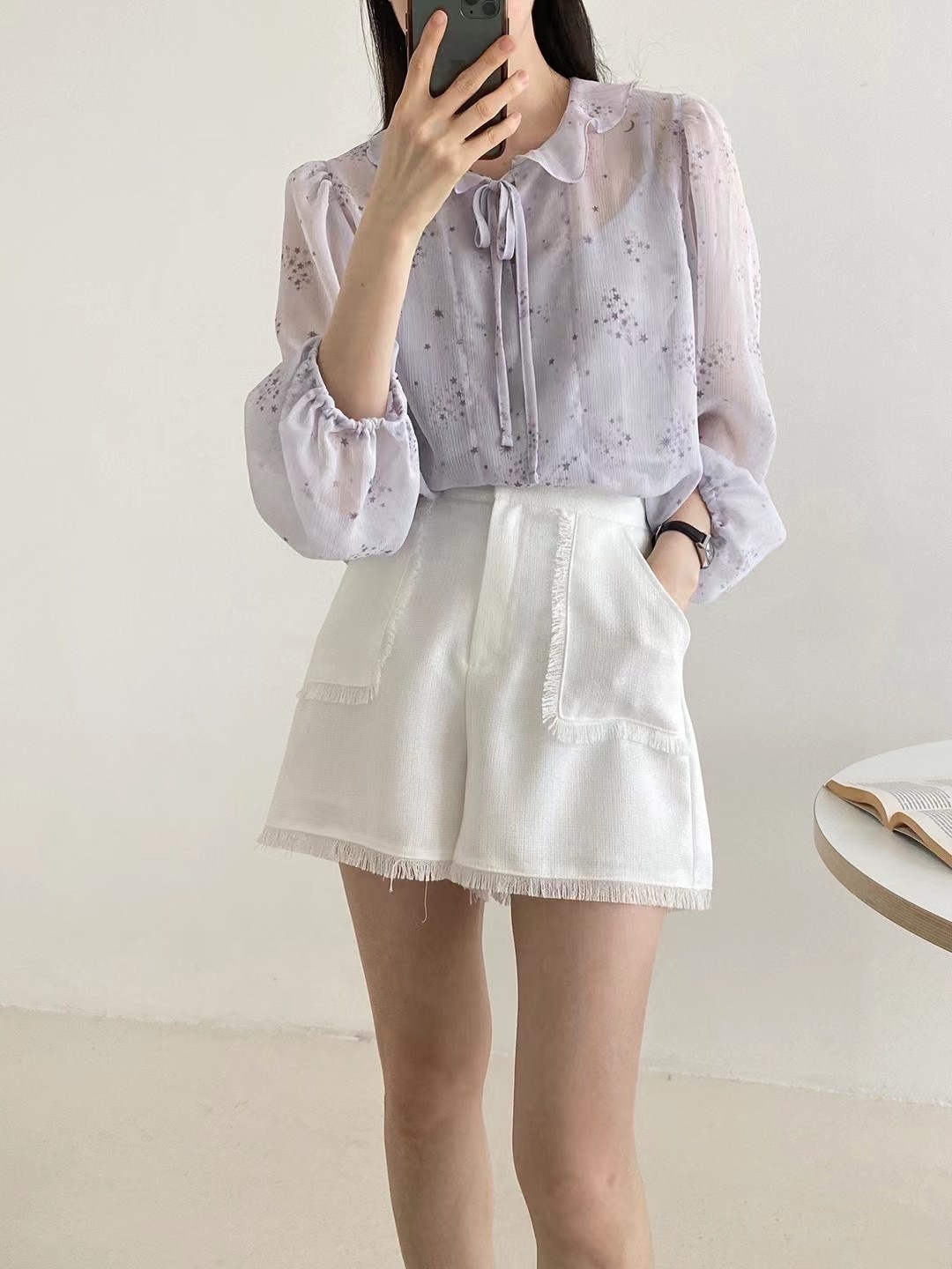 JULP257 夏天TWEED料短褲