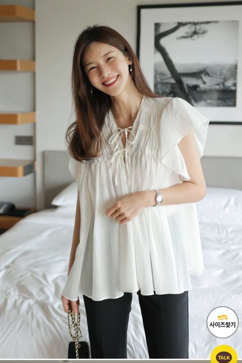 JULT2291 棉麻娃娃款寬鬆上衣