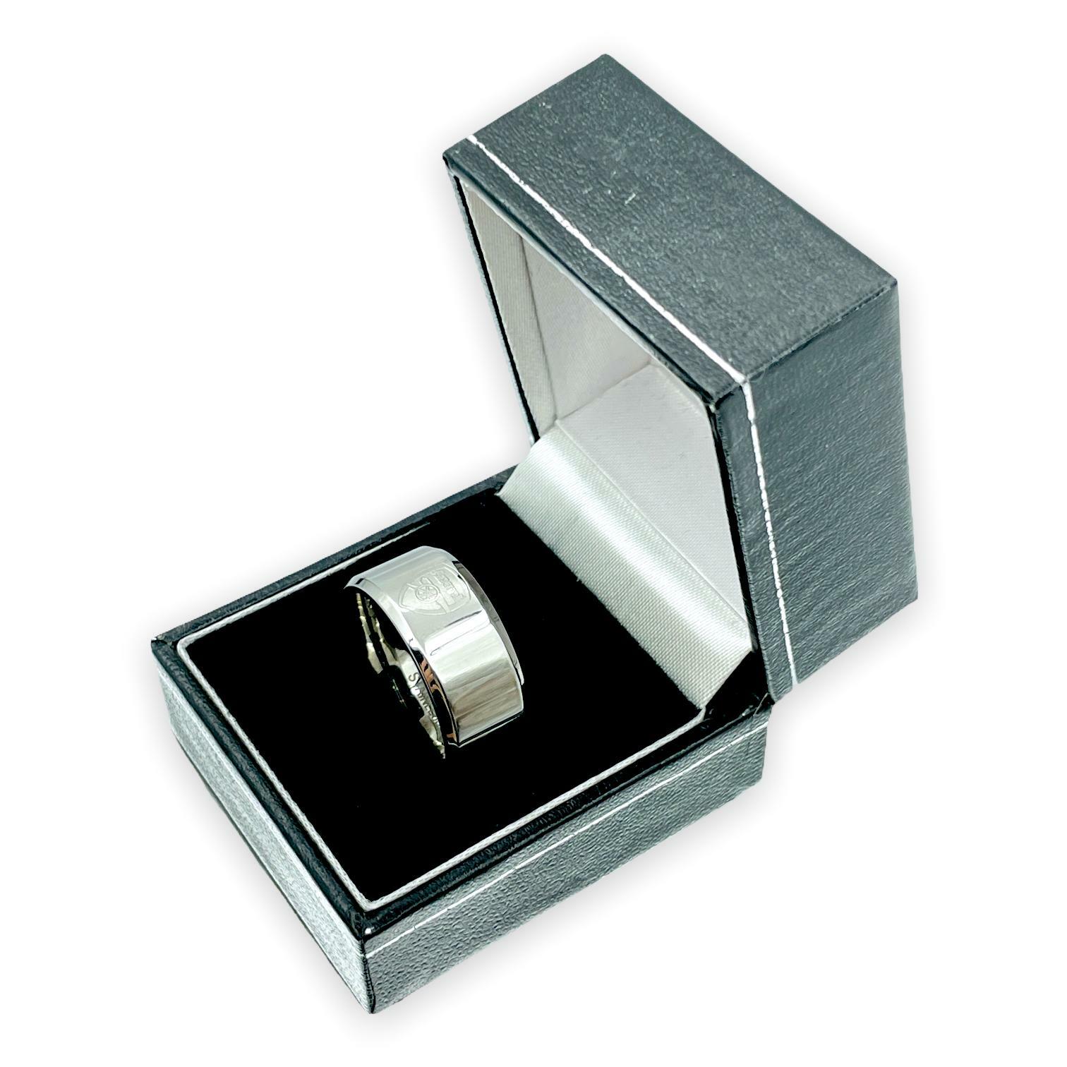 阿仙奴銀色會徽戒指-M