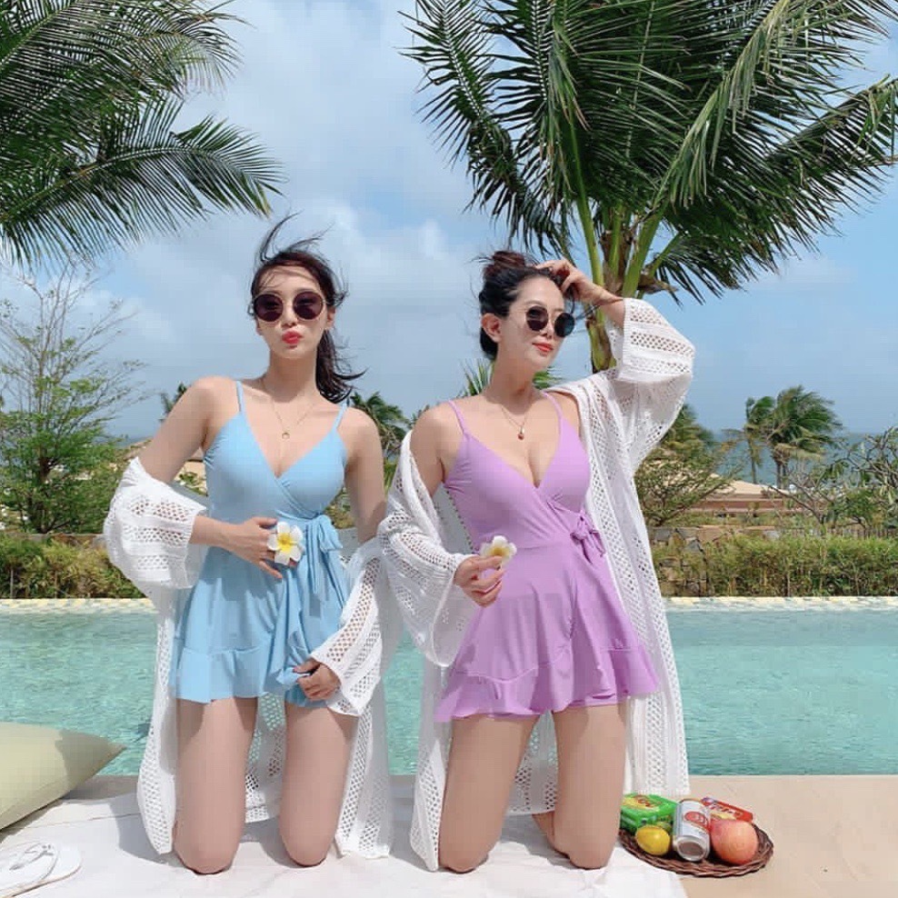 小香風裙式泳衣