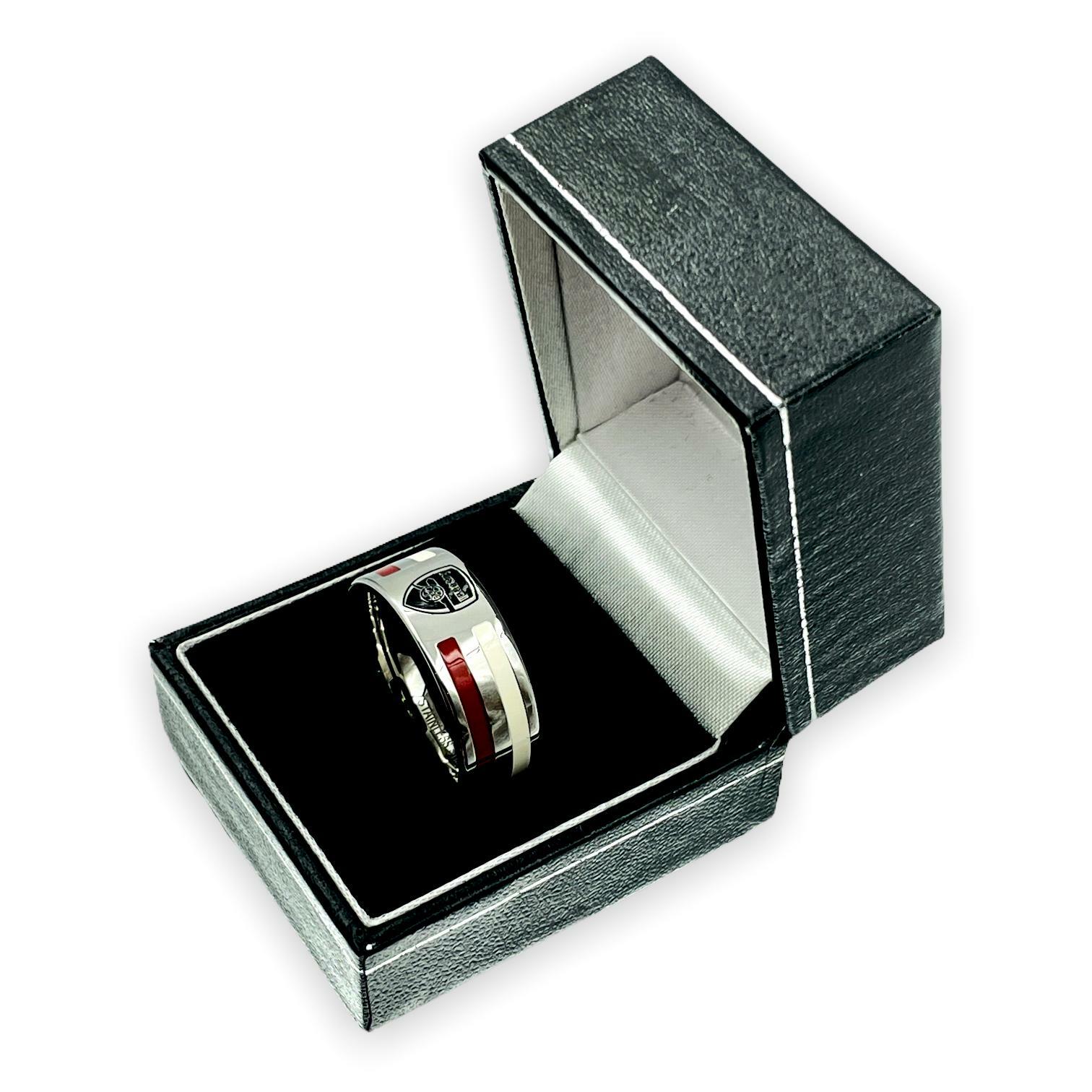 阿仙奴紅白間會徽戒指-L